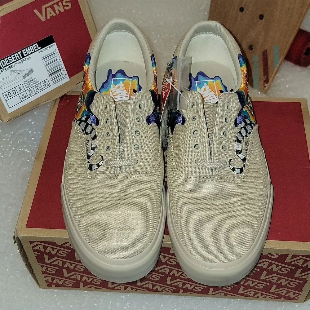 RARE New Vans Desert Embellish Tan Safari Cactus Joshua Tree Size US Mens 10